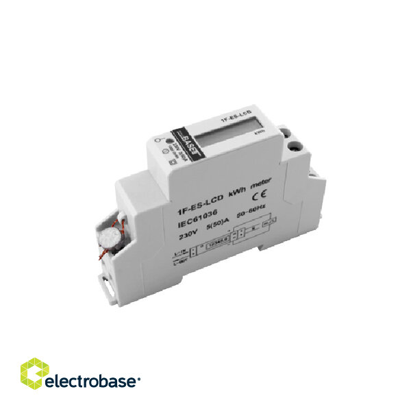 Yksivaiheinen sähkönkulutusmittari ProBase™ (0.25-50A, 230/240V, 1xDIN) image 2