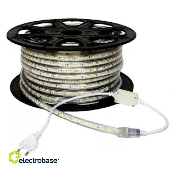 220V LED Tape 5050 14.4W 6000K IP65 50m roll. The price is indicated for 1m. image 3