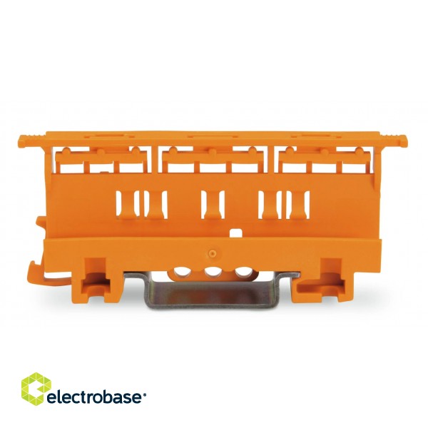 Mounting bracket WAGO 221 Series - for 4 mm² connectors on DIN-35 rail Orange 221-500 image 2