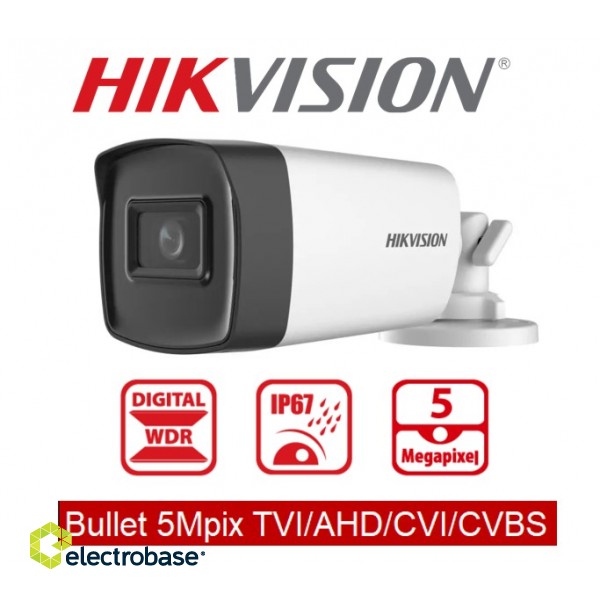 Bullet 5Mpix TVI/AHD/CVI/CVBS Turbo HD camera :: DS-2CE19H8-A-F2-13 :: HIKVISION