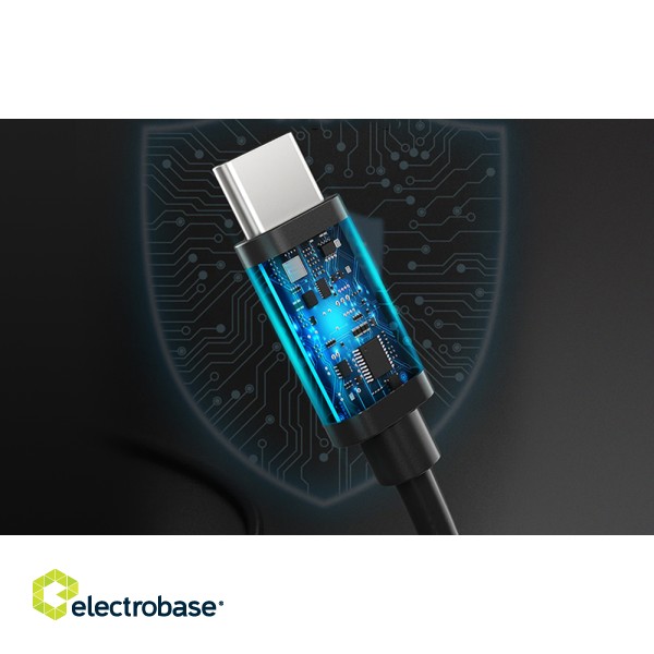 USB cable to USB-C Choetech AC0001, 0.5m (black) 2