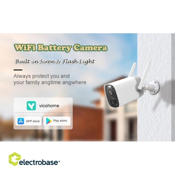 WiFi Camera with battery 3.0 Megapixel, Two Way Audio фото 2