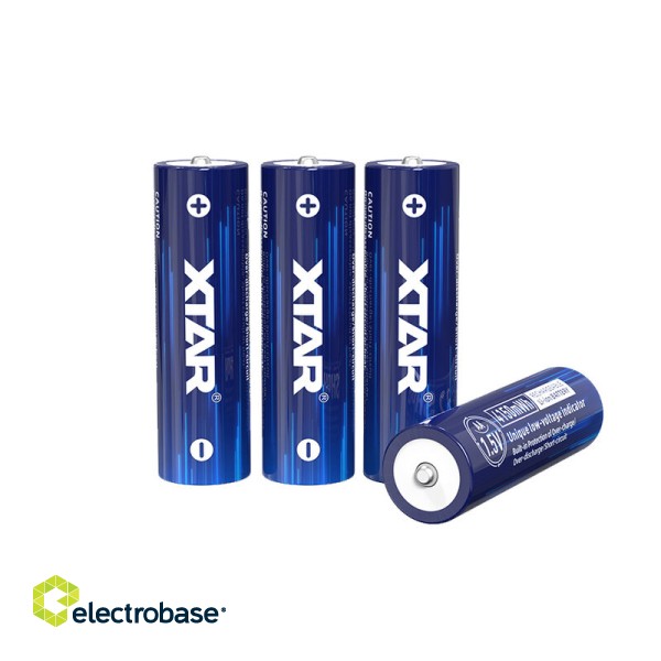 Akumulators AA R6 2500mAh 4150mWh 1.5V XTAR Li-ion box iepakojumā 4gb. 3