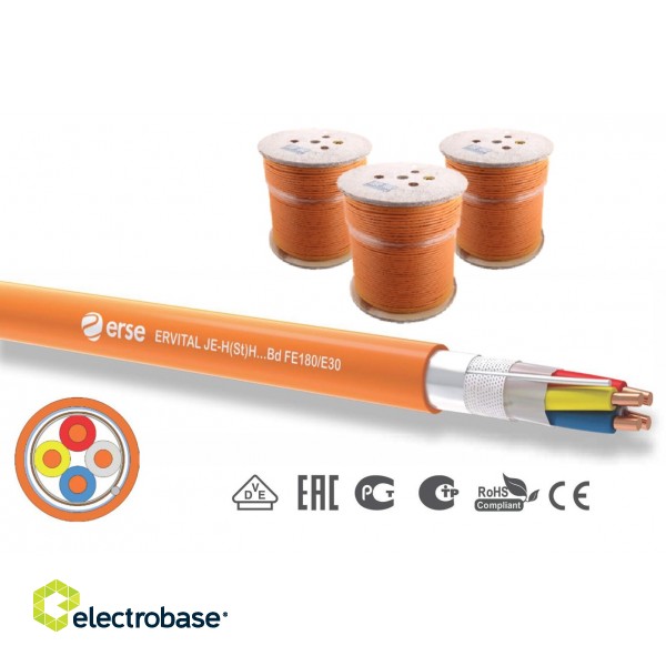 Ugunsizturīgs kabelis E30 FE180 JE-H(St)-H 500m electrobase.lv