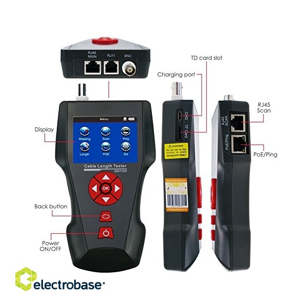 Noyafa NF-8601W All-in-One Network Cable Tester with 8 Remote Identifiers 4