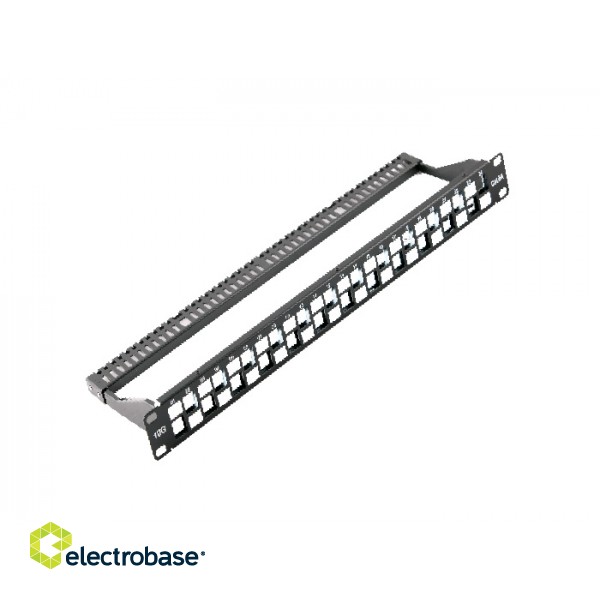 CAT6a Zigzag Unloaded Patch Panel Nordmark Structured LAN Cabling system
