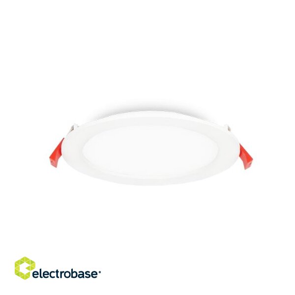 LED light panel. Round recessed ceiling light 12W NW 840LM