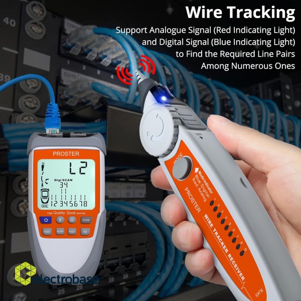 Wire Tracker Network Cable Tester with POE Test 4