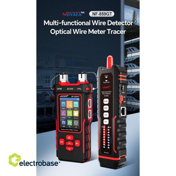 Multifunctional Cable Detector | POE test | Optical fiber signal tester paveikslėlis 2
