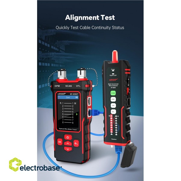 Multifunctional Cable Detector | POE test | Optical fiber signal tester paveikslėlis 4