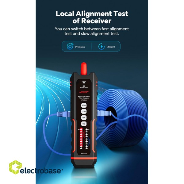 Multifunctional Cable Detector | POE test | Optical fiber signal tester paveikslėlis 6