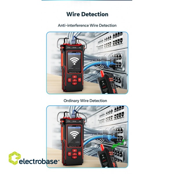 Multifunctional Cable Detector | POE test | Optical fiber signal tester paveikslėlis 7