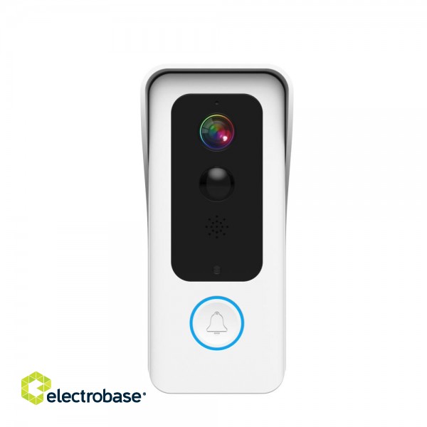 Battery Doorbell WiFi | Outdoor Camera + Chime| 2MP | Tuya | White фото 9