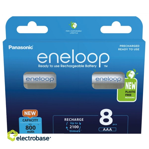Batteries 1.2V Eneloop Ni-MH BK-4MCDE/8BE Eco in a package of 8 pcs. image 1