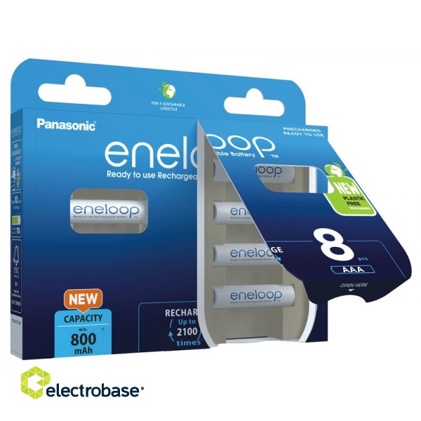 Batteries 1.2V Eneloop Ni-MH BK-4MCDE/8BE Eco in a package of 8 pcs. image 2