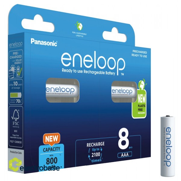 Batteries 1.2V Eneloop Ni-MH BK-4MCDE/8BE Eco in a package of 8 pcs. image 3