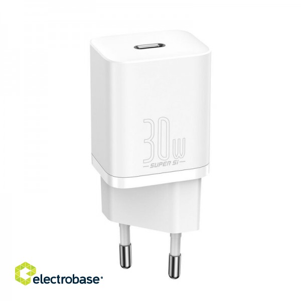 Baseus Super Si Quick Charger 1C 30W CCSUP-J02 Fast Wall Charger with USB-C Socket 2