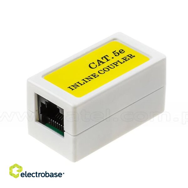 CAT5E inline savienotājs-adapteris | 2xRJ45 | UTP