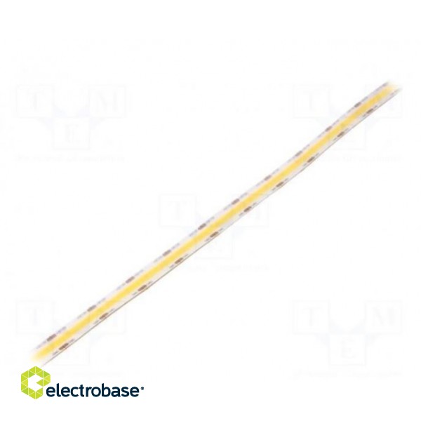 COB LED lente | balts neitrāls | 12V | LED/m:528 | 10 mm | IP65 | 10W/m