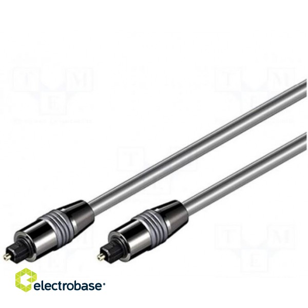 Cable | Toslink plug,both sides | 3m | Øcable: 6mm