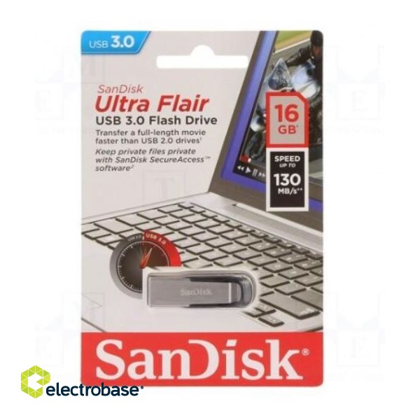 Pendrive | USB 3.0 | 16GB | 130MB/s | ULTRA FLAIR