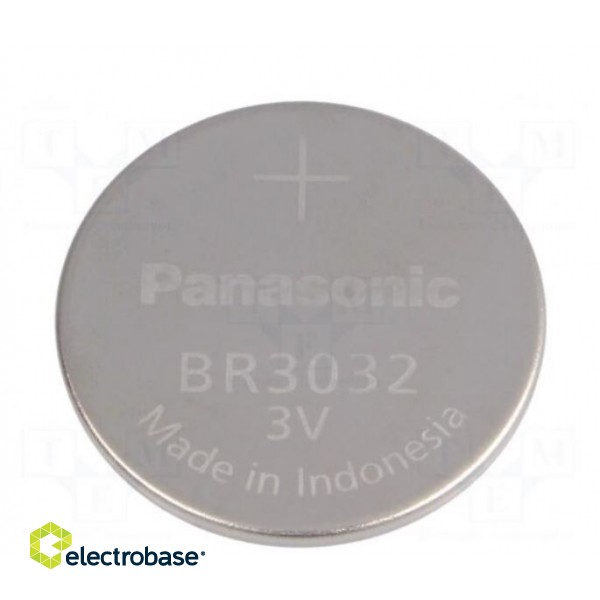 Батарея: литиевая | 3В | BR3032,монета | Ø30x3,2 мм | 500 мАч