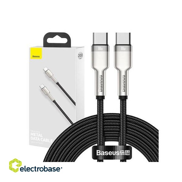 Cafule Series Metal Data Cable USB-C 100W 2m Black