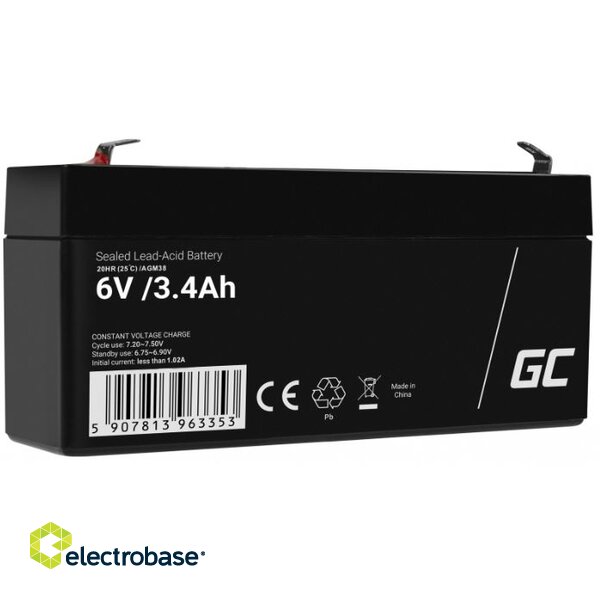 AGM VRLA 6V 3.4Ah battery
