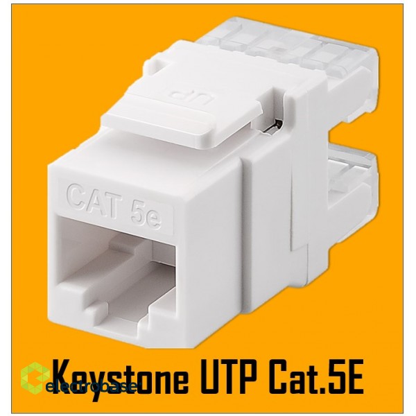 Keystone modulis CAT5E UTP lieto ar SS-1xRJ45-PR vai SS-xRJ45-PR 2