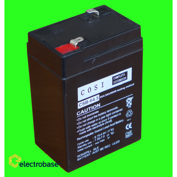 akumulators 6V 4.5Ah electrobase.lv
