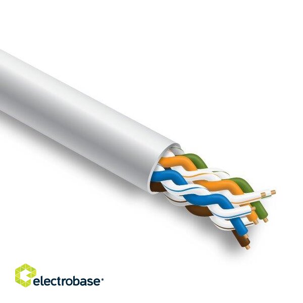 LAN Computer network cable, PRO BASE, CAT5E UTP, for indoor installation, 305m, CPR class Eca image 2