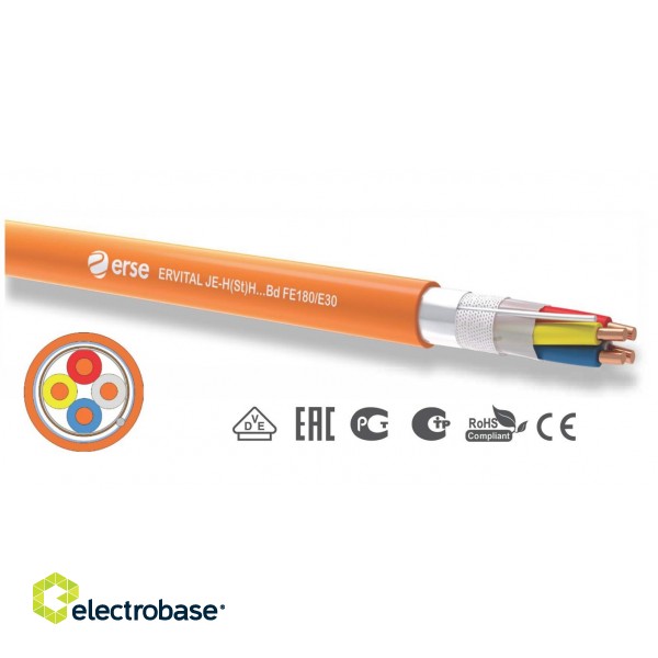 Ugunsizturīgs kabelis, 1x2x1.0, JE-H(St)-H, FE180/E30 electrobase.lv