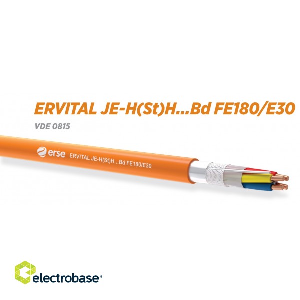 Ugunsizturīgs kabelis, JE-H(St)H FE180/E30 ar ekrānu 1x2x0.8 | LSZH | 30-180min | ERSE