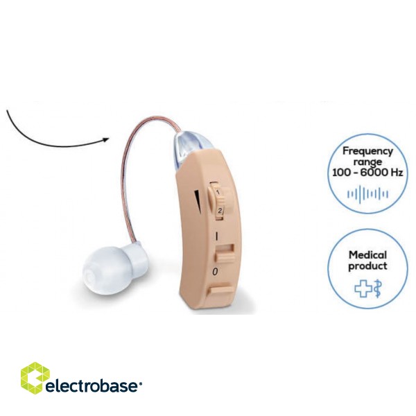 Beurer medical dzirdes aparāts HA 50| Neuzkrītošs dzirdes pastiprinātājs ar paplašinātu diapozonu