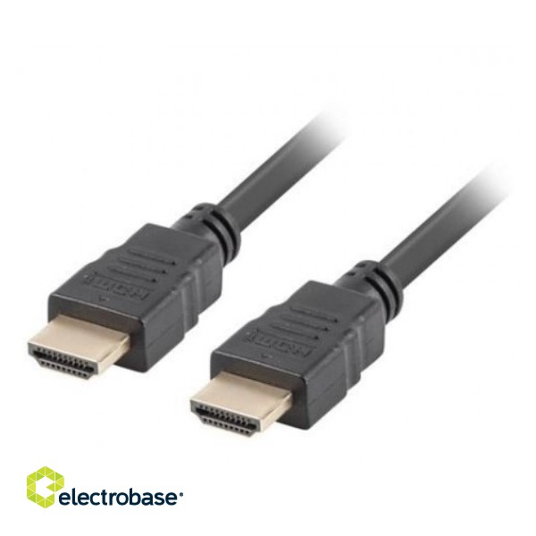 HDMI kabelis spraudni male/male 15m Versija 2.0 Lanberg CA-HDMI-10CC-0150-BK