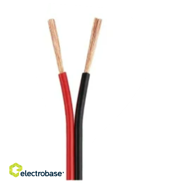 Profesionāls akustiskais vads kabelis, bezskābekļa varš (OFC) ProBase™, 2x0.50 mm2, 100m
