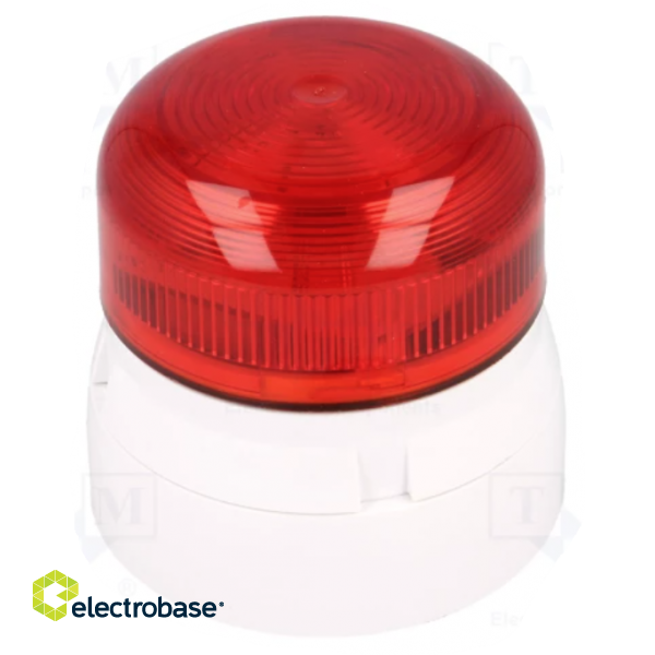 Signaller:lighting;flashing light;red;Flashguard;230VAC;IP65