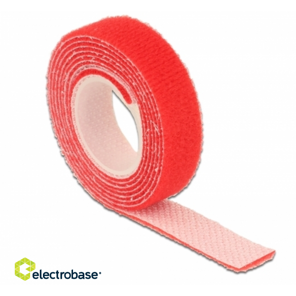 DELOCK cable ties L 1 m x W 13 mm roll RED