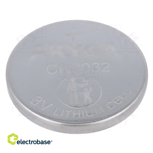 CR2025 baterija 3V Akyga litija - 1 gb. bez iepakojuma (20gb. industriālais iep.)