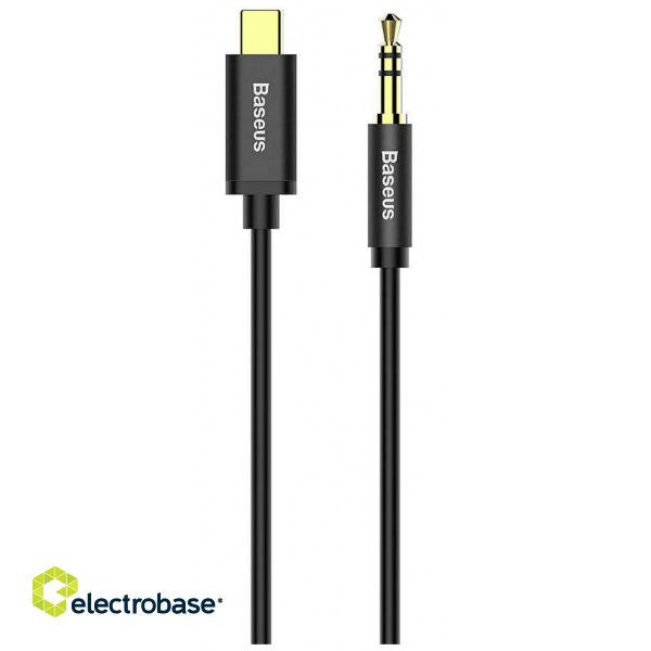 Baseus Audio cable USB-C to mini jack 3,5mm, 1.2m (Black) CAM01-01 3