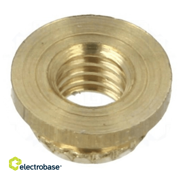 Threaded insert; brass; M3; BN: 37905; L: 1.85mm; MICROBARB® 2