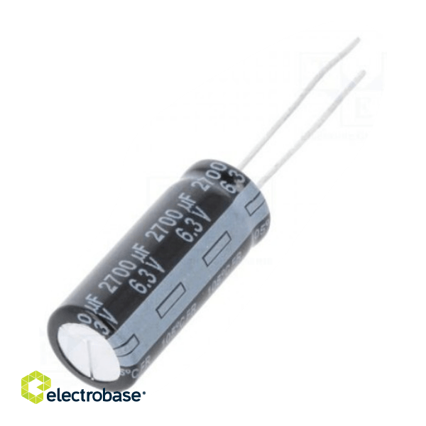 Capacitor: electrolytic; low impedance; THT; 270uF; 63VDC; ±20%
