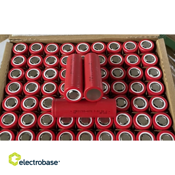 Re-battery: Li-Ion; 21700; 3.6V; 5000mAh; Ø21.4x76.7mm USB-C charging input