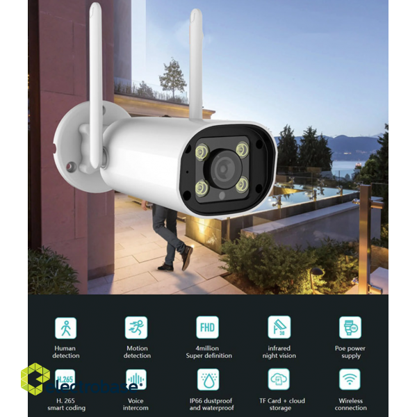 Wi-Fi Outdoor Camera | 4MP | 12V | Tuya44