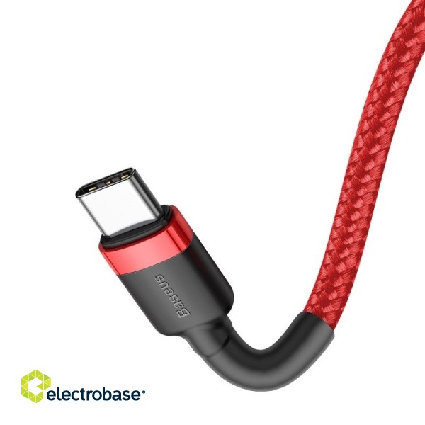 Baseus Cafule Cable USB-C PD 2.0 QC 3.0 60W 1m (Red) 2