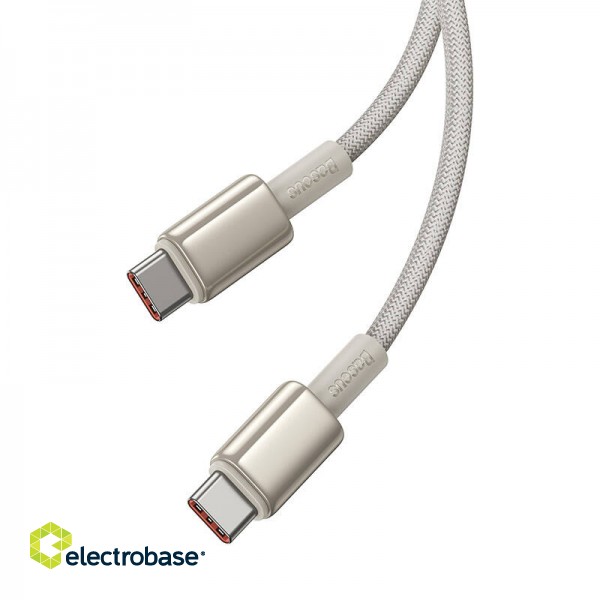 Tungsten Charging Cable USB-C to USB-C 100W 1m Gold