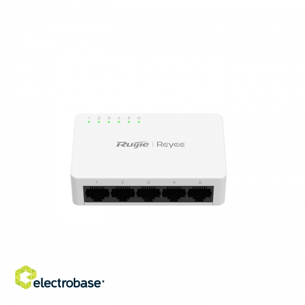 5-Port Gigabit unmanaged Switch: 5 Gigabit RJ45 ports, unmanaged, plastic case. 2