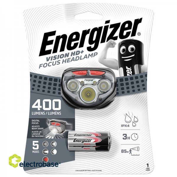 LED headlamp Energizer Vision Headlight HD+Focus FOCUS 400 image 1