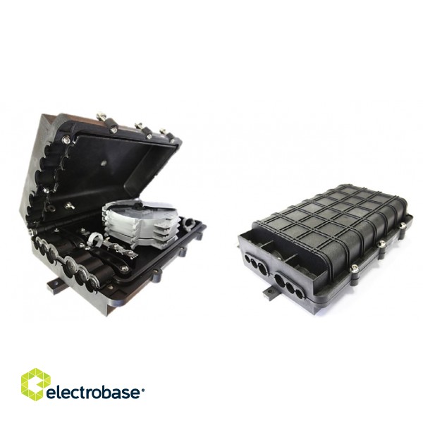 Fiber optic inline closure/ 24-96 fibers/ without tray