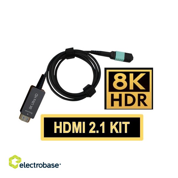 Profesionāls Optiskā divvirzienu savienotājvada komplekts HDMI 2.1 AOC , 8K@60, 4K@120, electrobase.lv 3